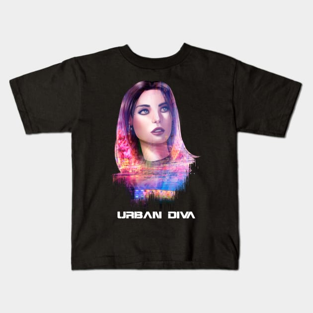 Urban Diva 14 Kids T-Shirt by raulovsky